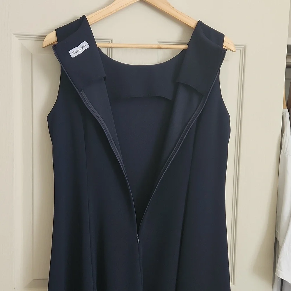 Calvin Klein Navy Blue Dress Size 14 - Picture 6 of 12
